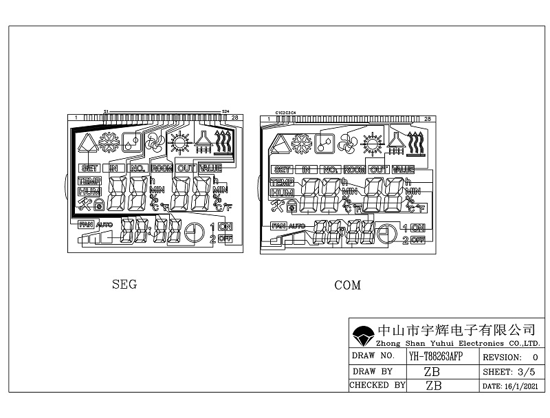 溫控器LCD液晶屏 溫控器LCD液晶屏